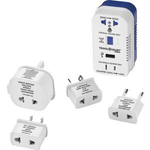Travel Smart by Conair 2 Outlet Converter Set with USB Port